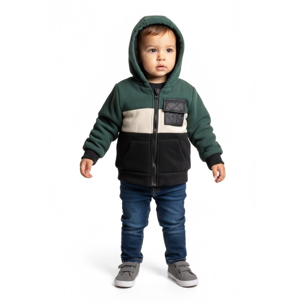 Steve’s Jeans Toddlers Full Zip Lined Fleece Hoodie